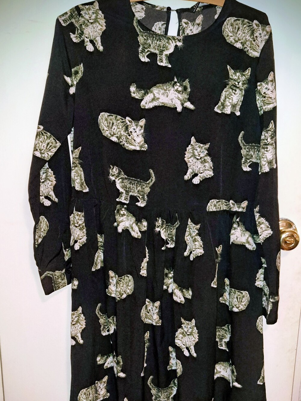 Zara Black Cat Dress